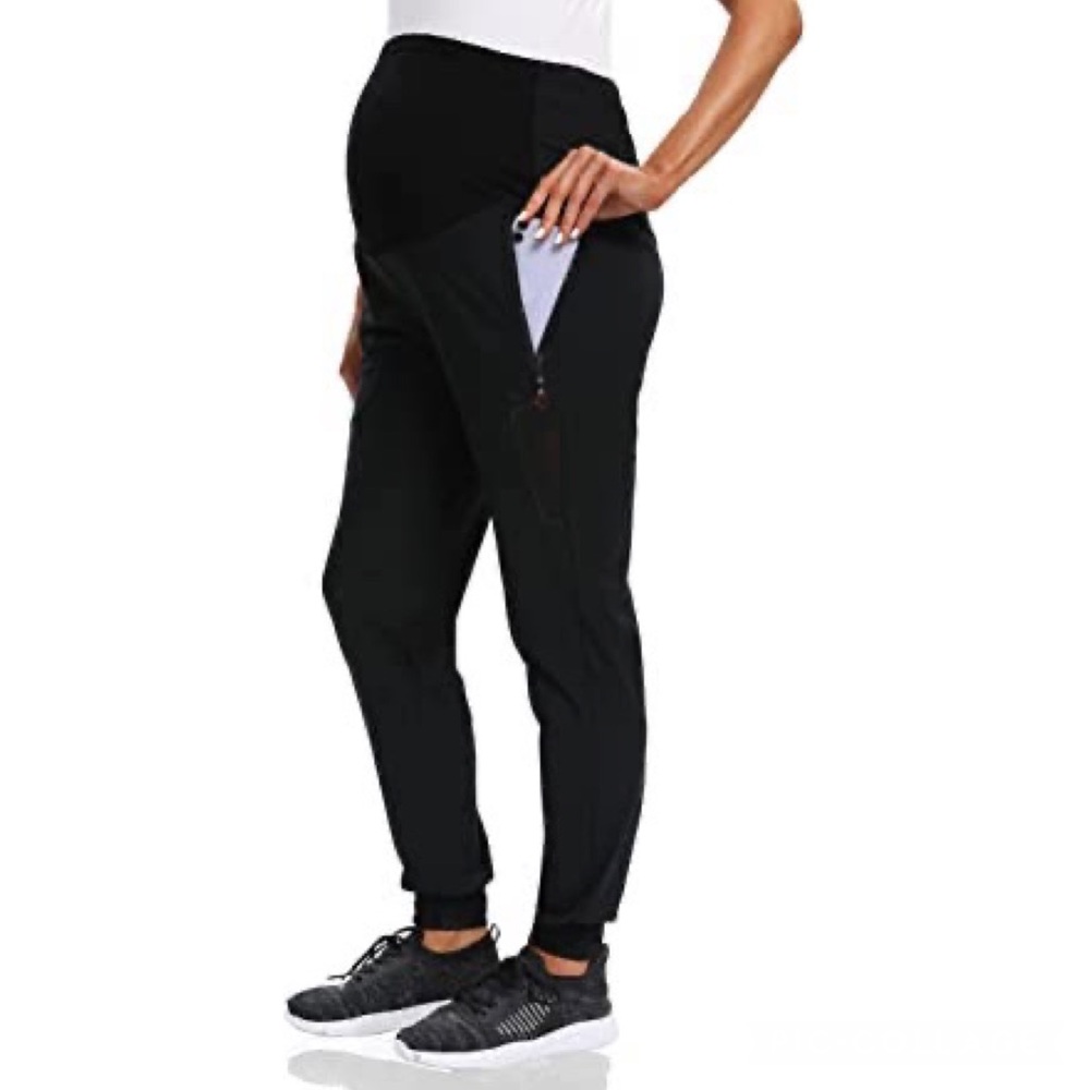 NWT New Look Maternity Jogger Sport Pants Lightweight Summer Airy